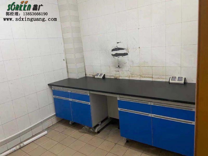 濰坊固堤工業(yè)園實驗室家具安裝現場